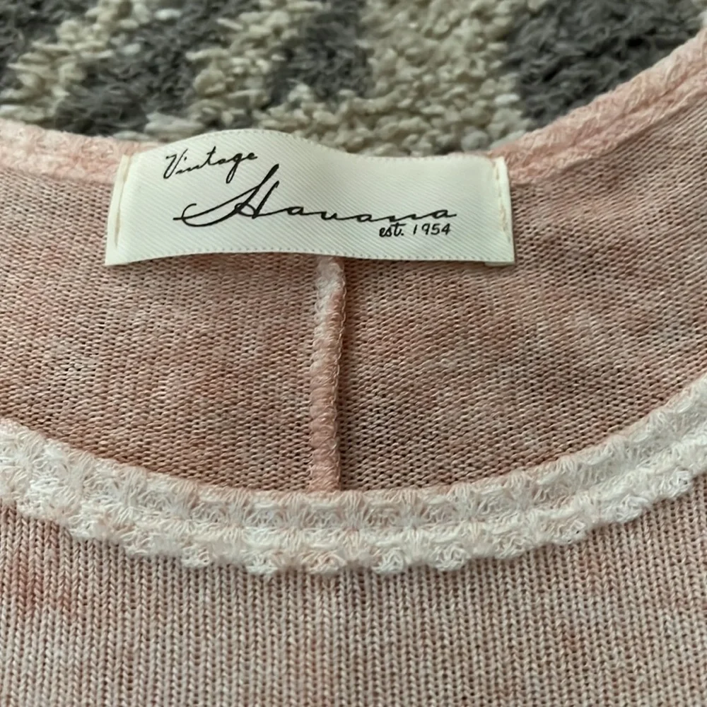Vintage Havana lightweight sweater, pink, size L NWT! - Picture 2 of 6